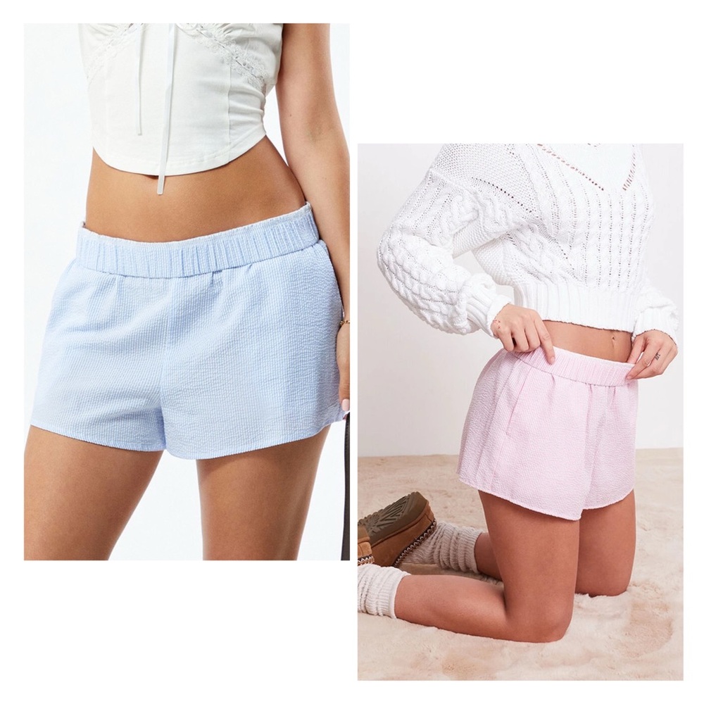 SEERSUCKER PULL ON SHORTS x2 🌊👙